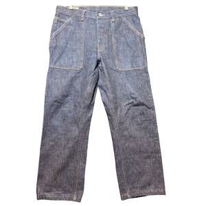 Wallace & Barnes Carpenter Jeans Men 31 Indigo Denim Workwear AB451